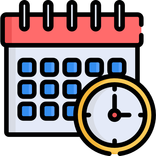 calendario y reloj